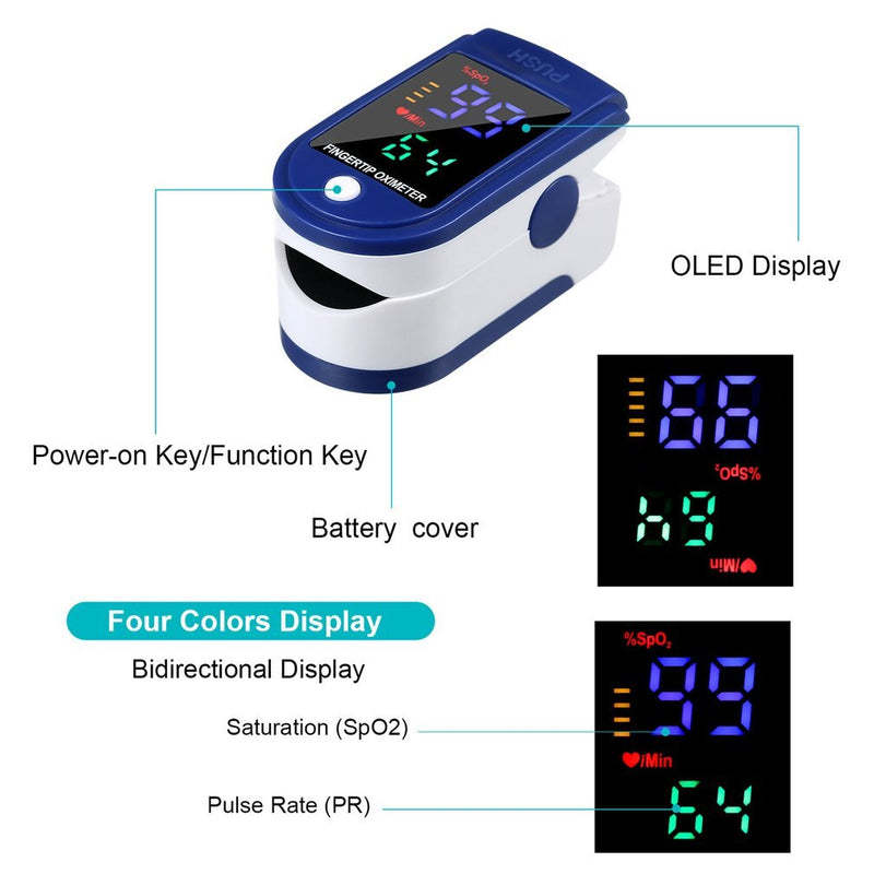 PulseMonitor™ 2000 - Medidor de pulso, oxigenação, saturação.